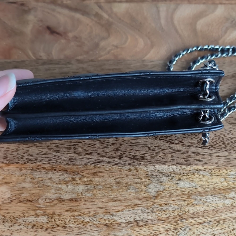 SOLD Chanel Black Quilted Chain Phone Holder Mini Bag - Picture 7 of 9